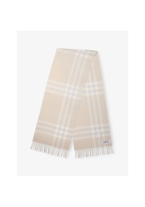Burberry Check-Print Cashmere Scarf
