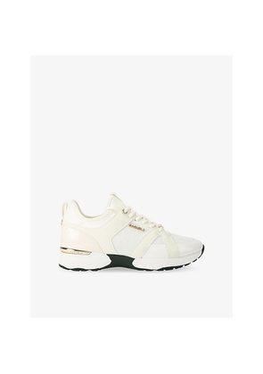 Womens Carvela Tempo Mesh and Suede Low-Top Trainers