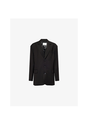 Womens The Frankie Shop Gelso Oversized Woven Blazer