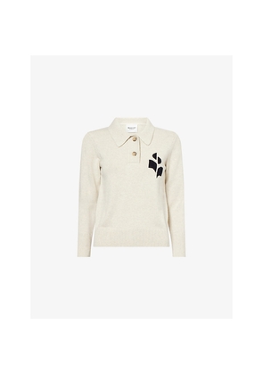 Womens Isabel Marant Etoile Nola Intarsia Cotton-Blend Knitted Jumper