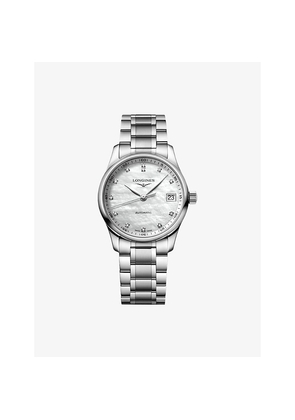 Mens Longines L2.357.4.87.6 Master Collection Stainless-Steel and 0.055ct Diamond Automatic Watch