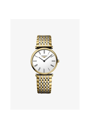Mens Longines L4.512.2.11.7 La Grande Classique Stainless-Steel and Yellow PVD Quartz Watch