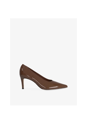 Womens Dune Aspiring Patent-Leather Courts