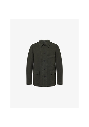 Mens Dries Van Noten Braxton Flap-Pocket Cotton Jacket