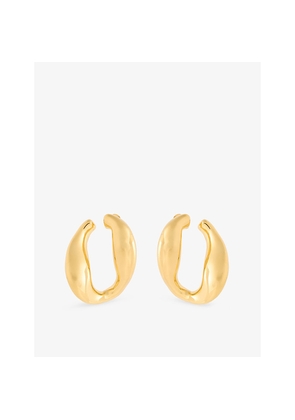 Womens Misho Chunky Chain 24-ct Yellow Gold Plated Bronze Hoop Earrings