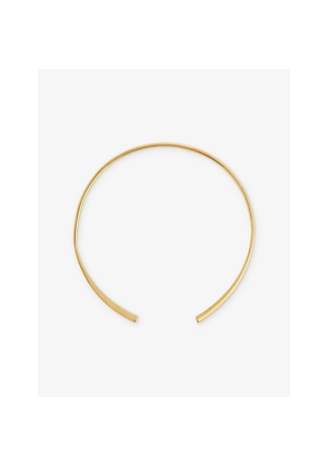 Womens Misho Obsidian Skinny 24-ct Yellow-Gold Plated Bronze Choker