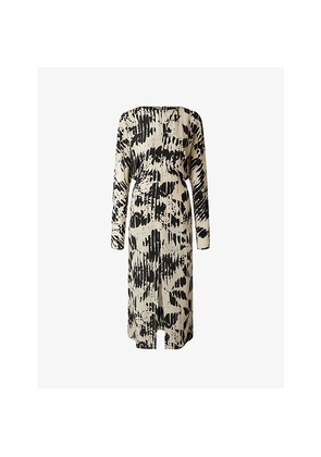Womens Soeur Francine Abstract-Print Silk-Crepe Maxi Dress