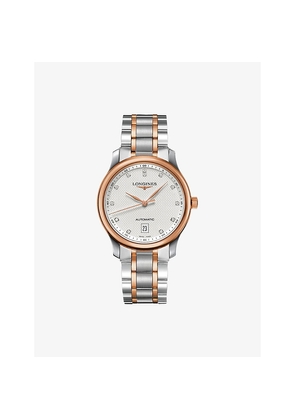 Mens Longines Master Collection 18ct Rose-Gold, Stainless-Steel and 0.055ct Diamond Automatic Watch