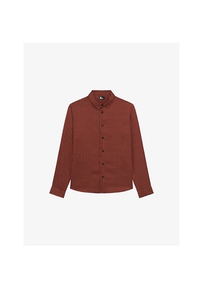 Mens The Kooples Polka-Dot Regular-Fit Woven Shirt