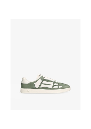 Mens Amiri Pacific Bones Suede and Leather Low-Top Trainers