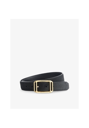 Mens Tom Ford Branded-Buckle Suede Belt