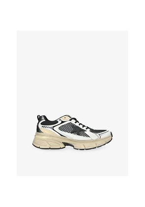 Mens Golden Goose Men's Lightstar Leather and Mesh Low-Top Trainers