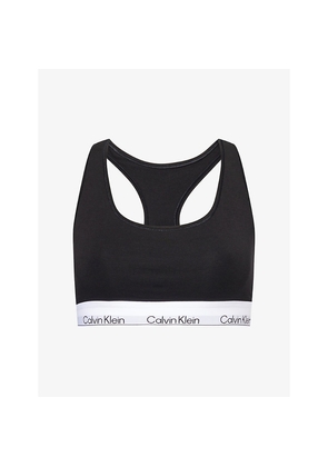 Womens Calvin Klein Icon Modal Scoop-Neck Cotton-Jersey Bralette