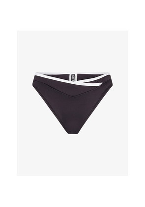 Womens We Are Tala Contrast Wrap-Over  Bikini Bottoms