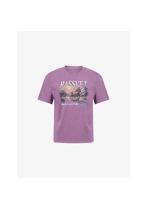 Mens Rassvet Horses Graphic Print Cotton T-Shirt