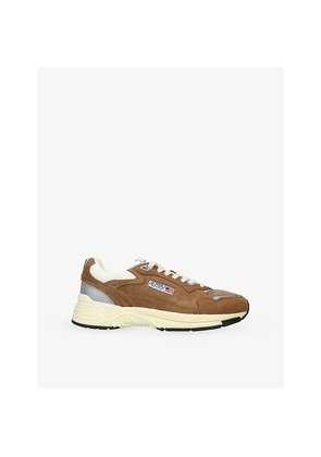 Mens Autry Hyperway Suede and Mesh Low-Top Trainers