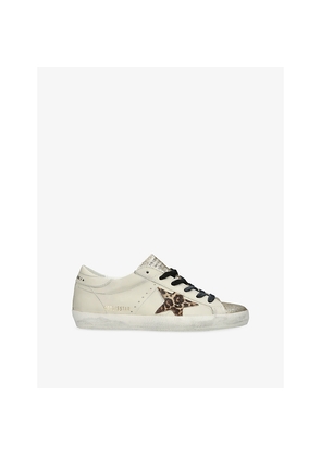 Womens Golden Goose Women's Super-Star Leather Low-Top Trainers