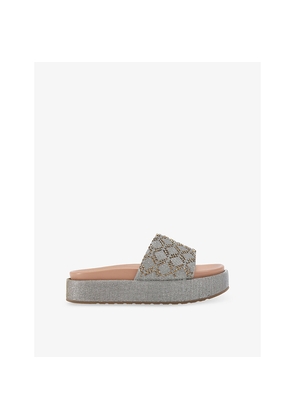 Womens Carvela Estella Woven Flatform Sandals
