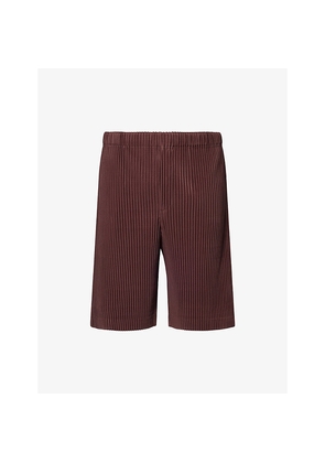 Mens Homme Plisse Issey Miyake Color Pleats Drawstring Knitted Shorts