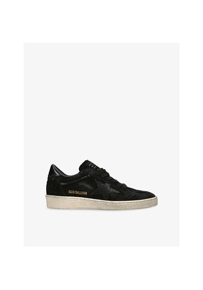 Womens Golden Goose Women's Ball Star Suede Low-Top Trainers