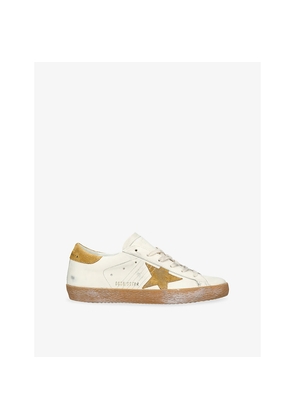 Womens Golden Goose Women's Super-Star Leather Low-Top Trainers