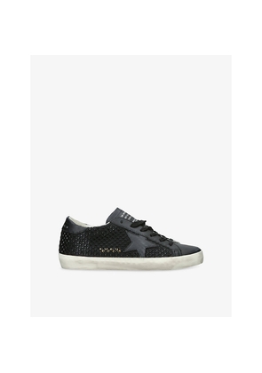 Womens Golden Goose Women's Super-Star Satin Low-Top Trainers