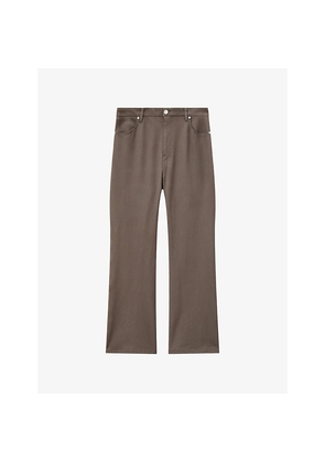 Womens Joseph Tafira Flared-Leg Stretch-Garbadine Trousers
