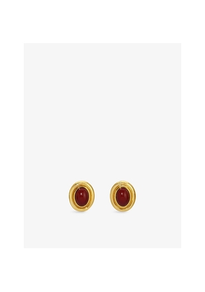 Womens Heaven Mayhem Prize Brass Stud Earrings