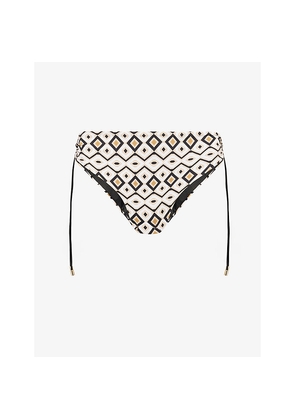 Womens Max Mara Santina Graphic-Pattern Bikini Bottoms