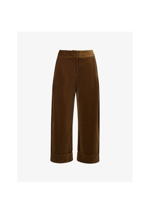Womens Me And Em Clever Cord Straight-Leg Cotton Trousers