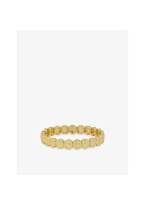Womens Lisa Gozlan The Classic The Happy Face 18ct Yellow Gold Plated Brass Bracelet