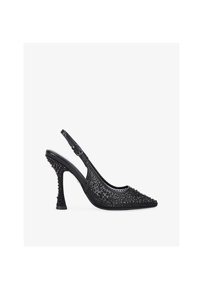 Womens KG Kurt Geiger Aria Gem Woven Heeled Courts