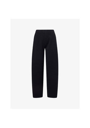 Womens Me And Em Milano Wide-Leg Wool and Cotton Trousers