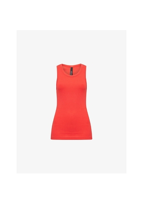 Womens Entire Studios Rib Sleveeless Stretch-Cotton Top