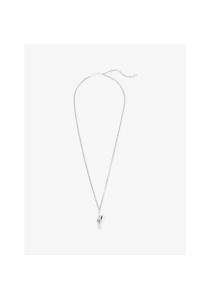 Mens Serge Denimes Pioneer Sterling-Silver Pendant Necklace