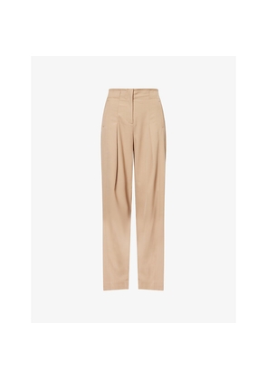 Womens Me And Em High-Rise Wide-Leg Stretch-Woven Trousers