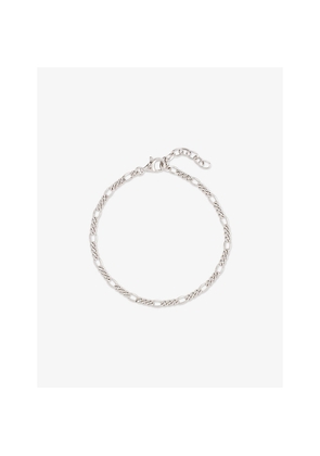 Mens Serge Denimes Figaro Sterling-Silver Bracelet