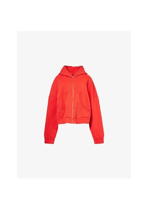 Womens Entire Studios Eternal Zip Cotton-Jersey Hoodie