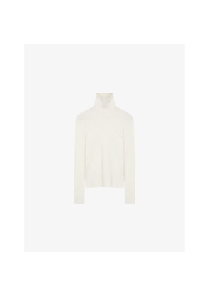 Womens Joseph High-Neck Long-Sleeved Silk-Blend Top