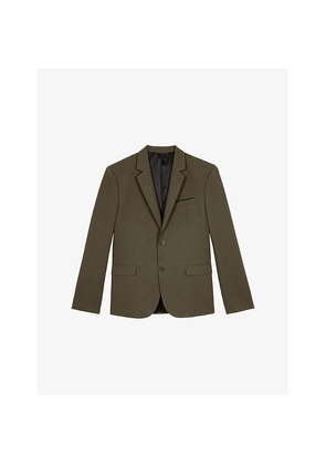 Mens The Kooples Single-Breasted Cotton and Linen Blazer