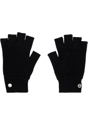 Rick Owens Black Concordians Fingerless Gloves