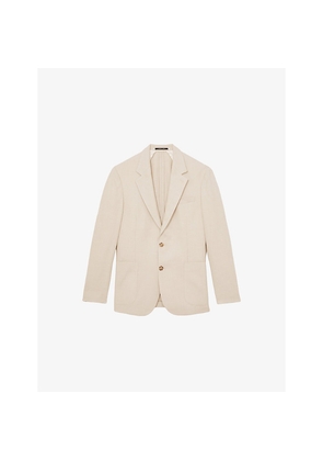 Mens Reiss Hop Single-Breasted Woven Blazer