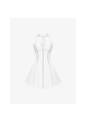 Womens House of CB Loulette Halterneck Stretch-Woven Mini Dress