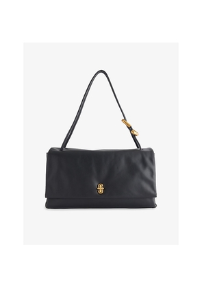 Womens Marc Jacobs Large Dual-Strap Leather Shoulder Bag