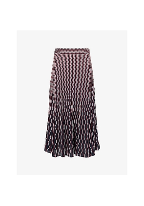 Womens Simkhai Aliza Stretch-Knit Midi Skirt