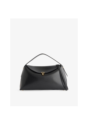 Womens Toteme T-Lock Leather Top Handle Bag