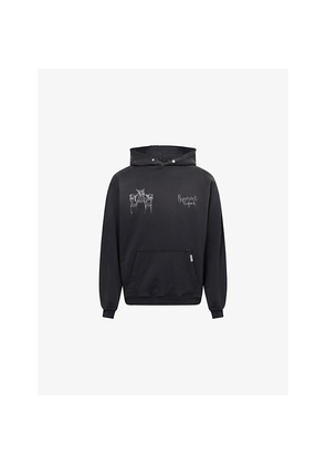 Mens Represent Hand Drawn Dogs Printed Cotton Hoody