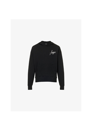 Mens Amiri Crystal Relaxed-Fit Cotton-Jersey Hoodie