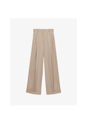 Womens Loewe Wide-Leg Cotton Trousers
