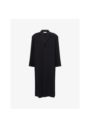 Mens Fear Of God Unlined Longline Woven Overcoat